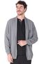 Men's Long Sleeve Rob Knitwear Robdöşambr Cardigan Gray