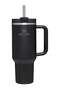 Stanley Quencher H2.0 FlowState Stainless Steel Vacuum Insulated Tumbler with Lid and Straw, Black, 40 oz