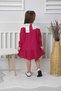 Girl's Peter Pan collar Embroidered Detailed Muslin Dress - 2