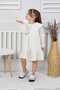 Girl's Peter Pan collar Embroidered Detailed Muslin Dress - 6