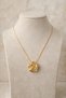 Gold Color Flower Model Women's Necklace – Elegant Necklace in the Shape of a Rose - 6