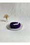 Purple Double Crepe Knotted Crown Hair Band - 3