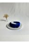 Cobalt Blue Velvet Knot Crown Headband - 2