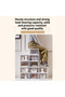Covered 6-layer storage box stackable storage containers folding box foldable storage box white - 7