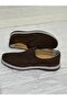 Brown PU Sole Nubuck Leather Men's Shoes - 4