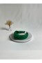 Green Leather Knotted Crown Hair Band - 3
