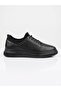 My-128 Black Genuine Leather Casual Men's Shoes