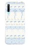 Huawei P Smart Pro Compatible Blue Bow and Floral Print Transparent Phone Case