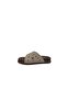 Apella 330 Women's Cream Cross-Strapped Studded Thick Sole Slipper - 2