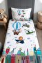 Aircraft Patterned Bedspread and Pillowcase