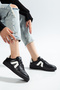 Iveja Women's Black V-Detail 90's Sneakers Shoes - 3