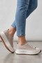 Women's Beige Canvas High-Top Casual Sports Shoes, Pack of Platform Sole