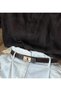 Brown/Square Lock Gold Buckled Adjustable Women's Belt I Trousers Belt I, Jacket Belt I Belt I - 3