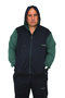 Men's Large Size Hooded Color Zippered Tracksuit Set - 4