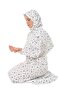 One Piece Star Patterned Long Sleeve Zipper Free Aster Free Cotton Pack Muslim Prayer Dress - 6