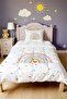 Boho Rainbow Patterned Single Duvet and Pillowcase - 2