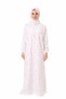 One Piece Star Patterned Long Sleeve Zipper Free Aster Free Cotton Pack Muslim Prayer Dress