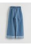 Lcw Kids Indigo Wide Leg Girls' Jean Pants - 5