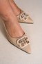 Black Leather Pointed Toe Classic Stiletto Thin Heeled Shoes - 4