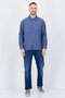 Men Regular Fit Textured Long Sleeve Casual Shirt, Slate Blue - 4