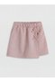 Lcw Kids Beige Stoned Girls T-Shirt and Shorts Skirt - 4