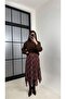 Asymmetrical Plaid Patterned Tulle Skirt - 2