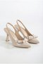 Soleil Ruban Classique Women's Pointed Toe Slingback Heeled Shoes - 4