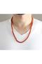 Both Bracelet and Necklace, as Well as Prayer Beads, 99 Pieces, 6mm Red Agate Natural Stone - 2