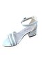 26Y709 Children's Stone Open Playground Heeled Shoes - 3