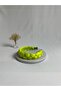 Pistachio Green Braided Satin Crown Headband - 3