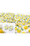 Baby Girl Yellow Lemon Patterned Ruffle Shorts & Bandana Set - 2