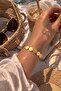 Luxury Bracelet with Gold Disc Detail - 2