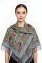 - Majestic Grey Rose Heritage Shawl - 2