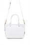 Krıste Bell Women's Knitted Patterned Shoulder Bag Cross Strap Daily Stylish Handbag White - 2