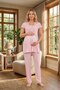 New Season Powder Lace Detailed Special Design Summer 100% Cotton Maternity Pajama Set - 6