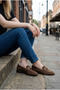 Women's Brown Suede Loafers Orthopedic Sole New Season Casual with Accessories S620 - 3