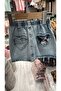 Girls' Denim Skirt with Elastic Waist - 4