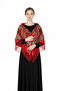 - Slavic Blossom Shawl – Scarlet Edition