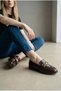 Women's Coffee Loafers Orthopedic Sole New Season Casual with Accessories S600