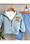 Baby Boy 3-Piece Waffle Set - 8