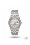 Women's Metal Cord Honeycomb Patterned Dial Stone Calendar Wrist Watch