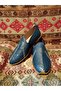 Blue Three-Stitched Unisex Genuine Leather Yemeni / Sandal 37-39 - 2
