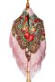 - Blush Folk Shawl – Floral Pattern - 4