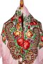 - Blush Folk Shawl – Floral Pattern - 5