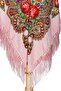 - Blush Folk Shawl – Floral Pattern - 6