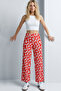 Comfortable Fit High Waist Wide-Leg Viscose Mix Women's Trousers - 2