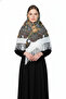 - Ivory Russian Floral Shawl