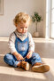 Denim 3-Piece Baby Boy Salopet Jeans Overalls Set - 4