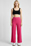 Comfortable Fit High Waist Wide-Leg Viscose Mix Women's Trousers - 2
