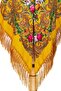 - Yellow Russian Floral Shawl - 3